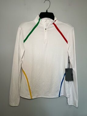 NWT G/FORE Women's Sun Shield Silky Tech Nylon Quarter Zip Golf Pullover Size S